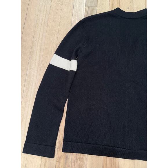 Chanel 20K Black Cashmere White Gold CC Logo Long Sleeve Cardigan Sweater 38 - Picture 14 of 16